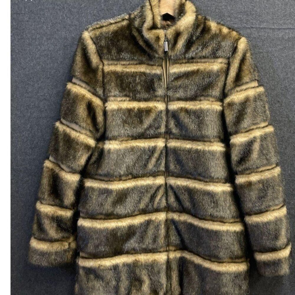 Pamela McCoy Women's Brown and Tan Jacket - XS Mob Wife Bratz